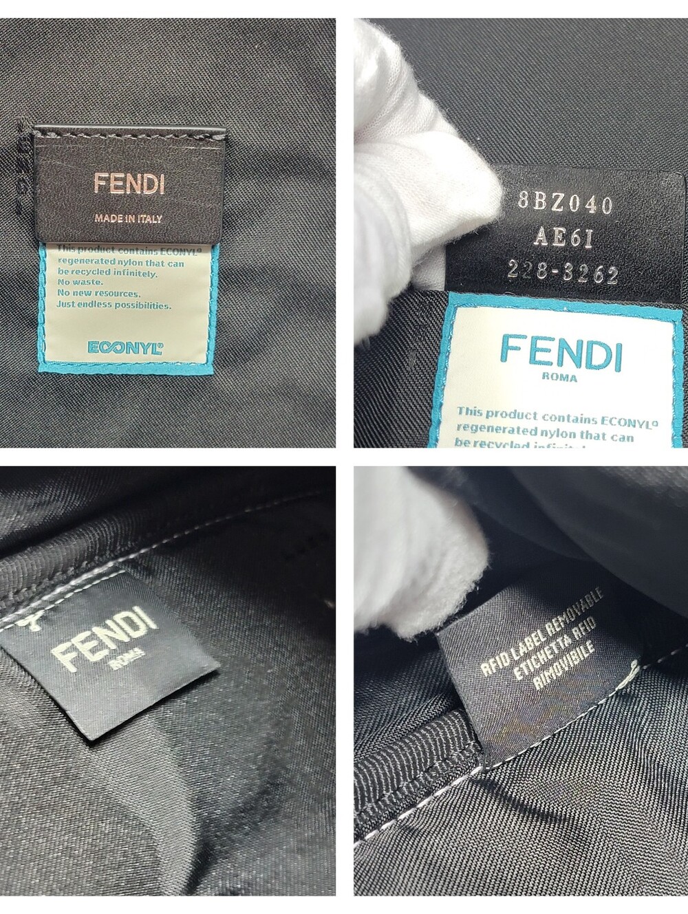FENDI Roma FF Embossed Econyl Backpack - Picture 4 of 11